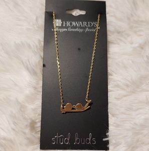 BNWT Gold Howards Lovebird Necklace